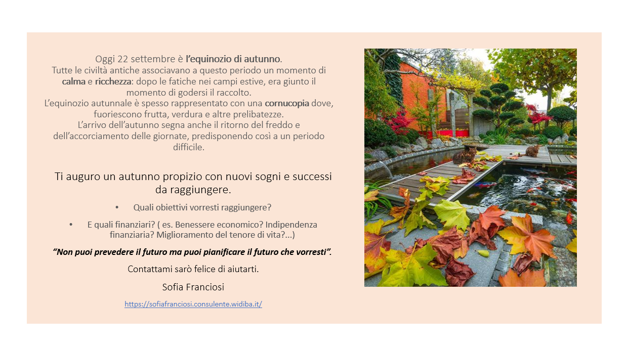 Rappresentazione visiva dell'articolo: Equinozio d'autunno