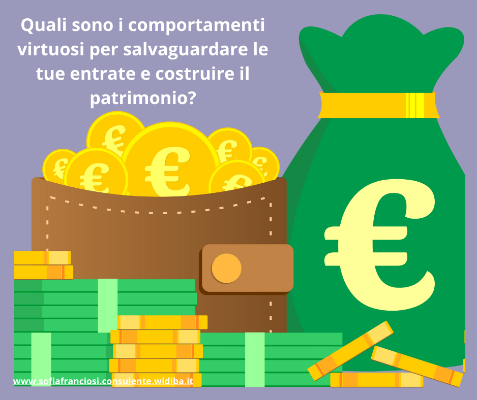 Rappresentazione visiva dell'articolo: Quali sono i comportamenti virtuosi per salvaguardare le tue entrate e costruire il patrimonio?